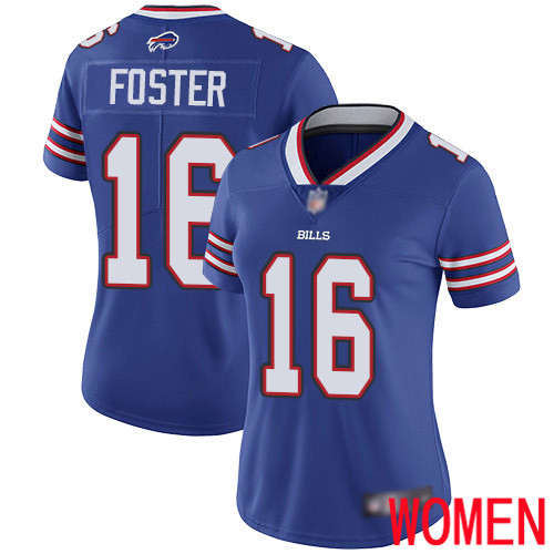 Women Buffalo Bills #16 Robert Foster Royal Blue Team Color Vapor Untouchable Limited Player NFL Jersey